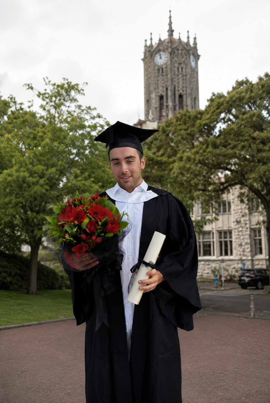 Graduation Bouquet Red $115.00