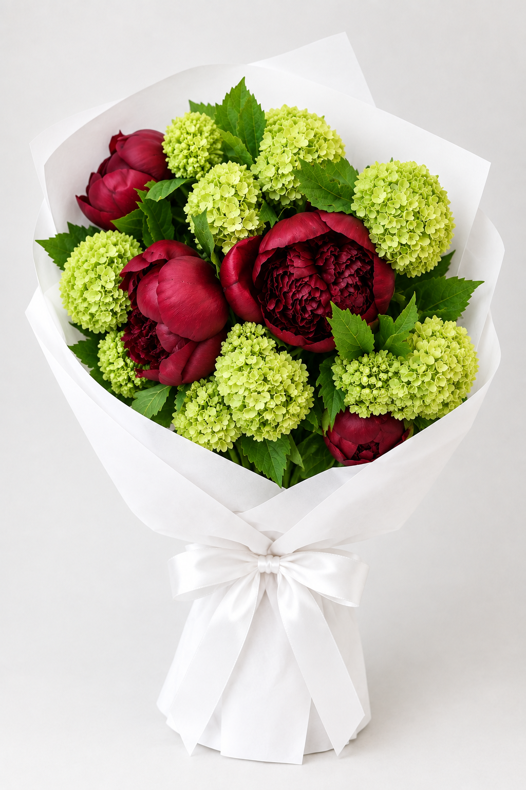 5 x Red Charm Peonies Bouquet new