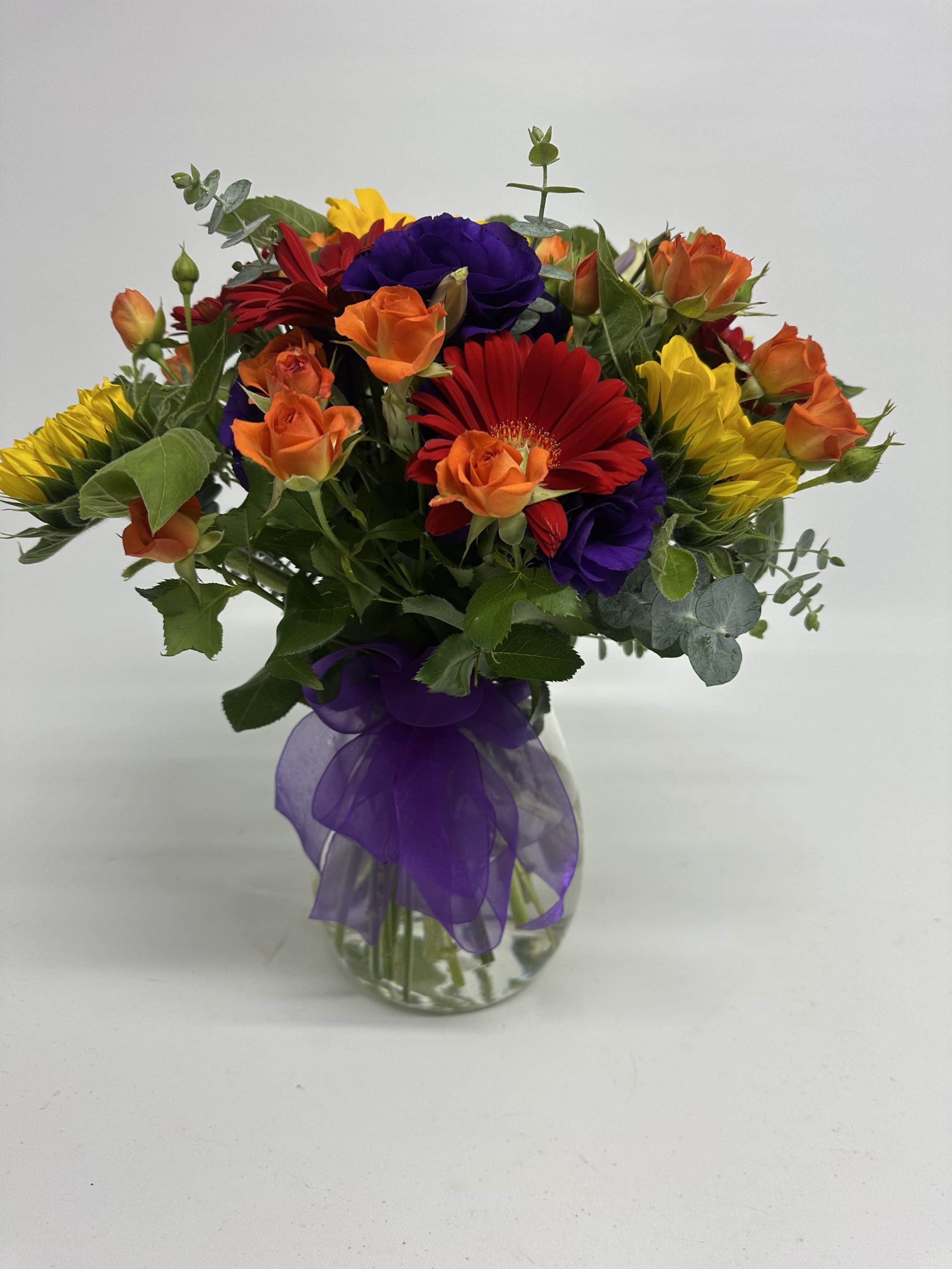 Bright Bouquet in vase