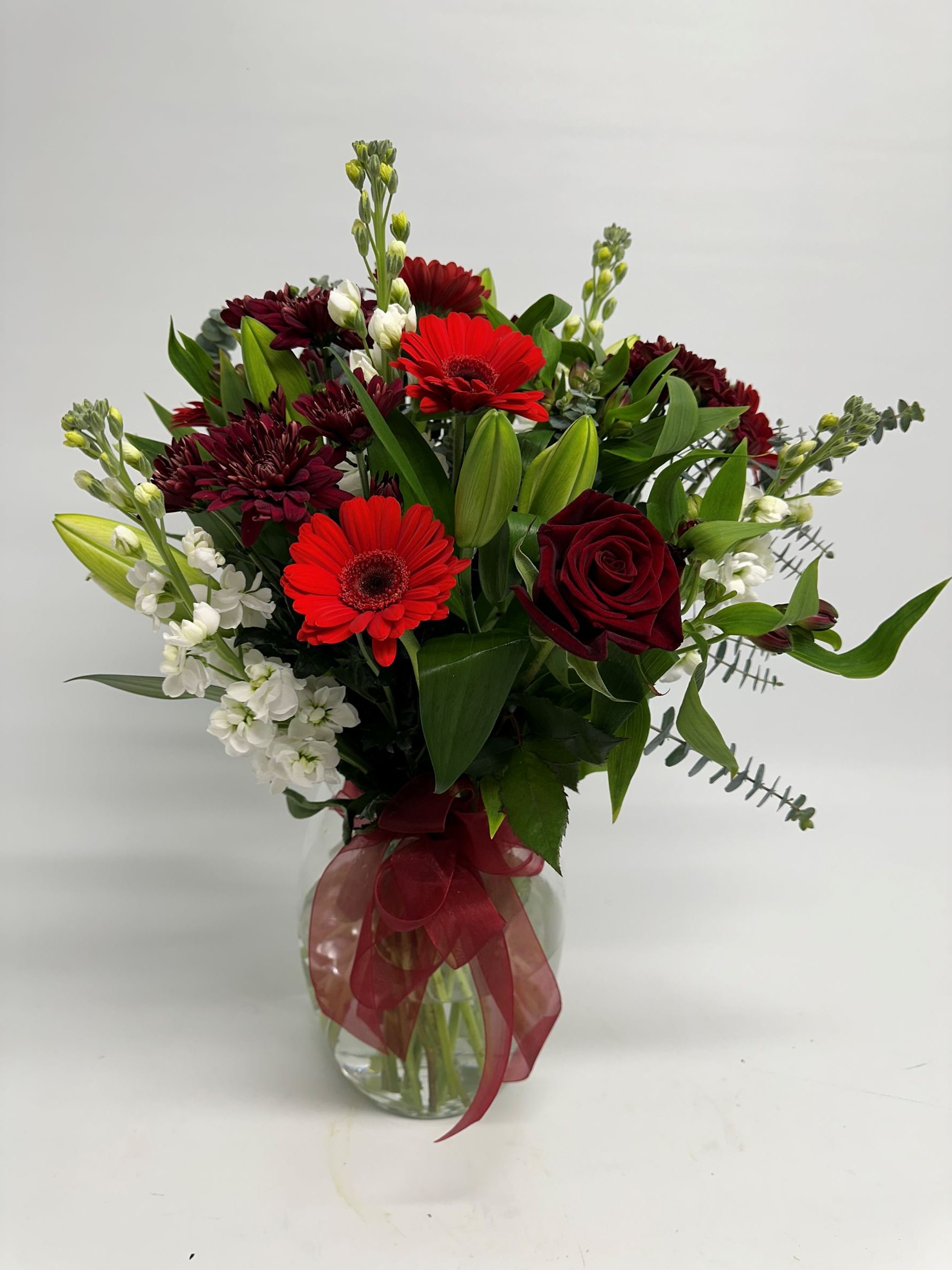Red Bouquet in vase