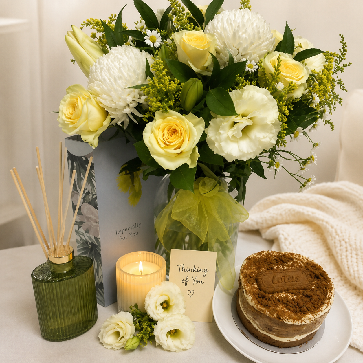 Luxury pamper Hamper Tropical setting