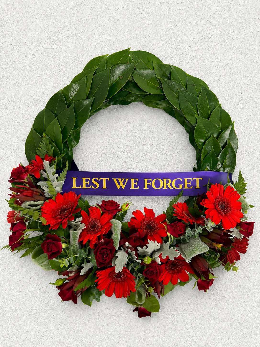 Traditional Red Anzac Wreath