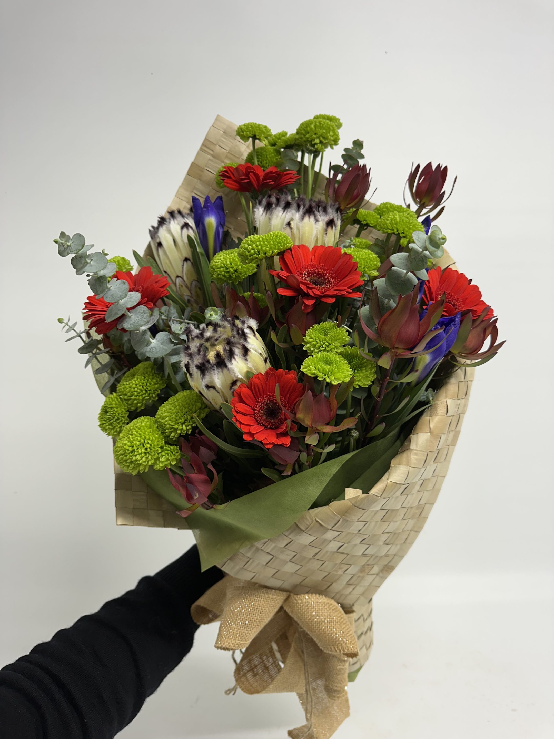 Flax Wrap Seasonal Bouquet