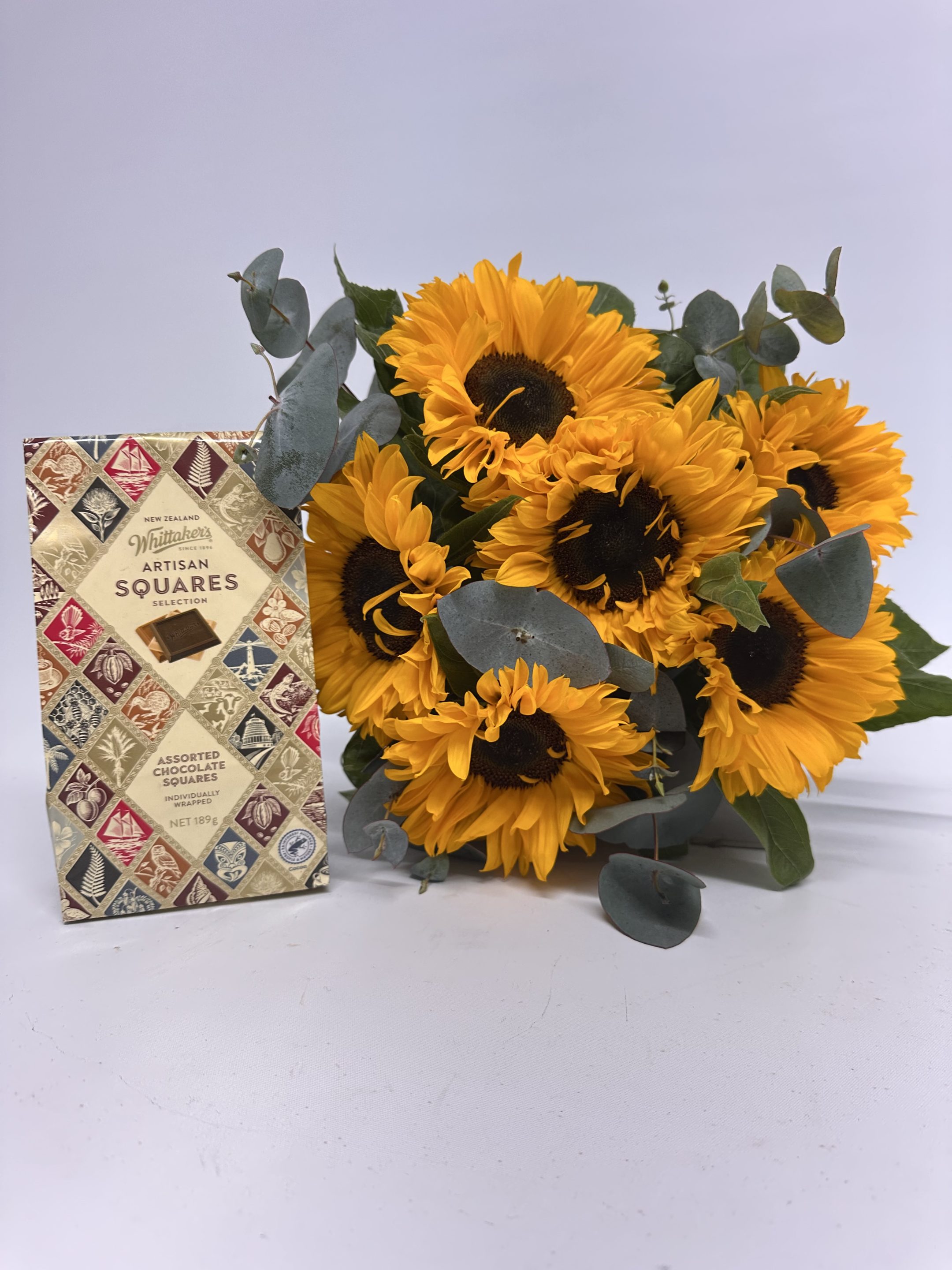 6 Sunflowers and Chocolates